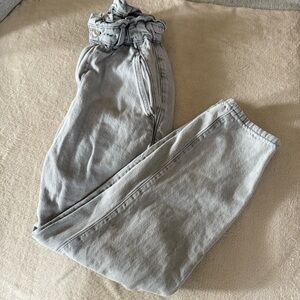 Zara High Rise Jeans - Light Gray